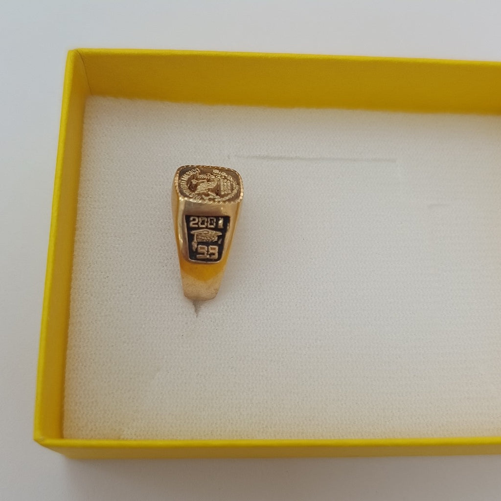 ANILLO DE GRADUACIÓN ORO 14 K 6.1 GRMS (SEMINUEVO)