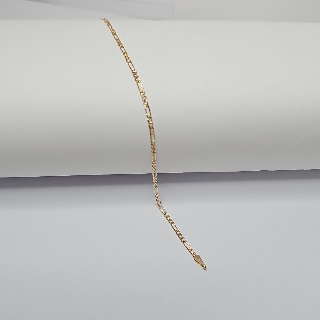 PULSERA 3X1 ORO 14K 21 CM 1.7 GR (NUEVO)