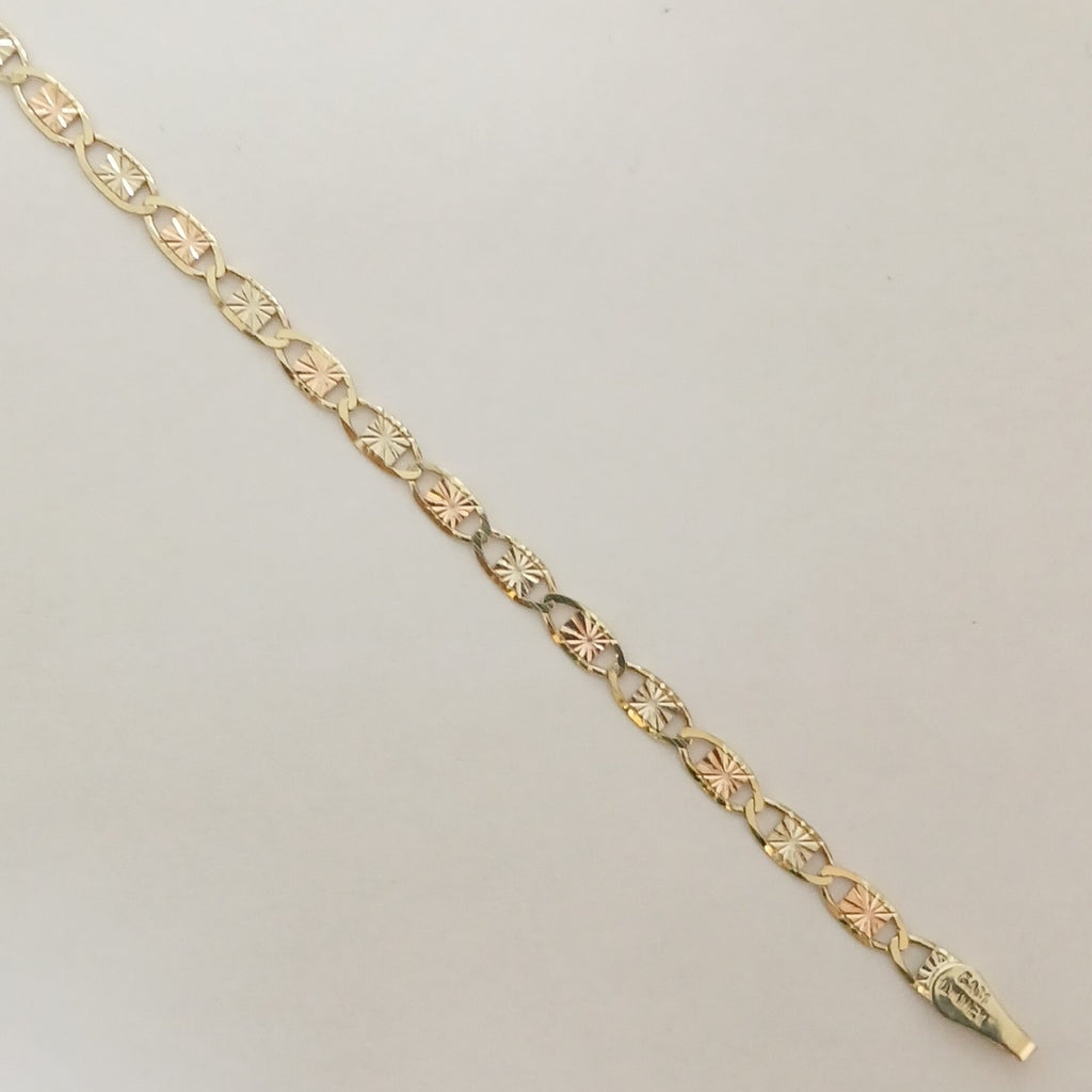 PULSERAS TEJIDO GUCHI ORO 10K 18 CM 2.7 GR (NUEVO)