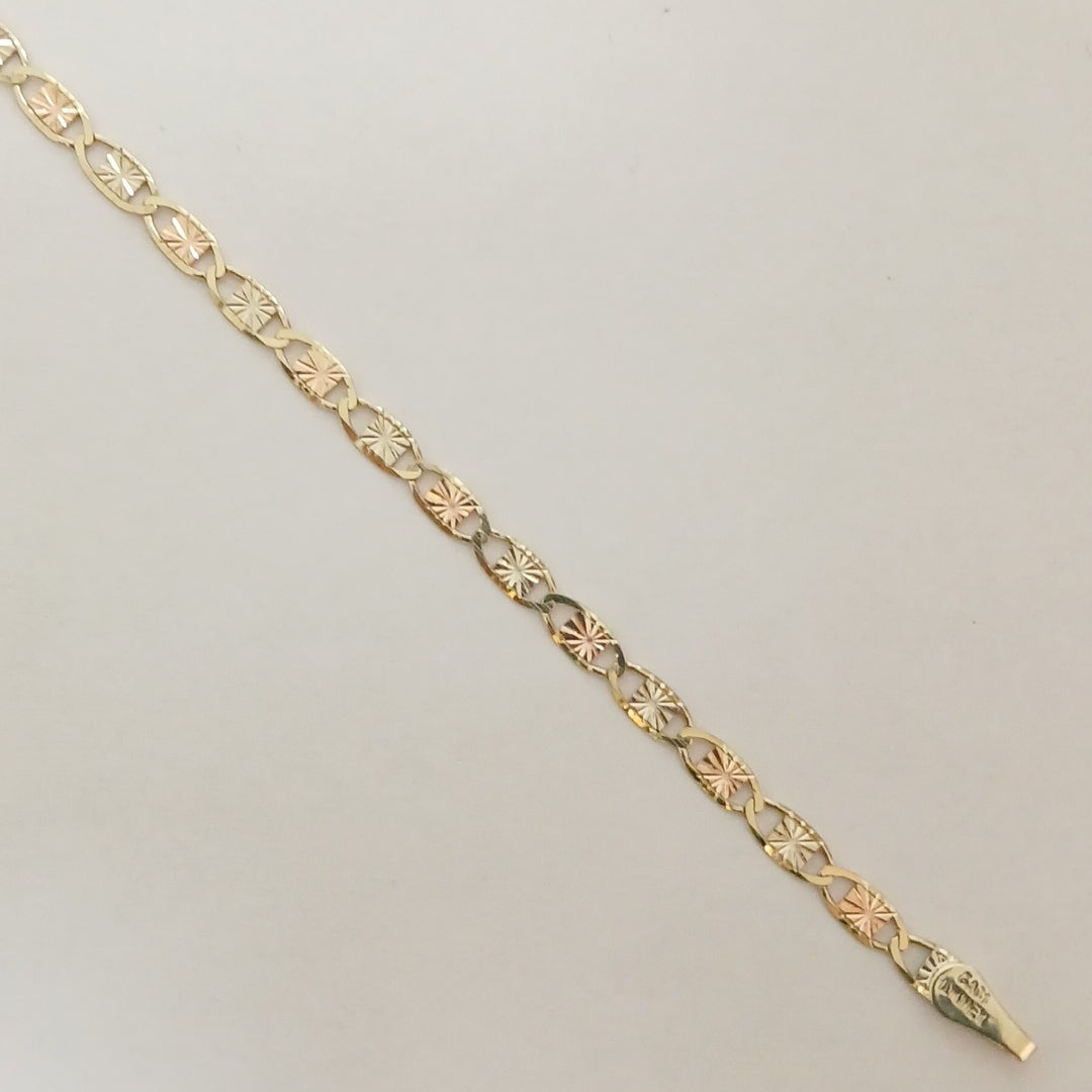 PULSERAS TEJIDO GUCHI ORO 10K 18 CM 2.7 GR (NUEVO)