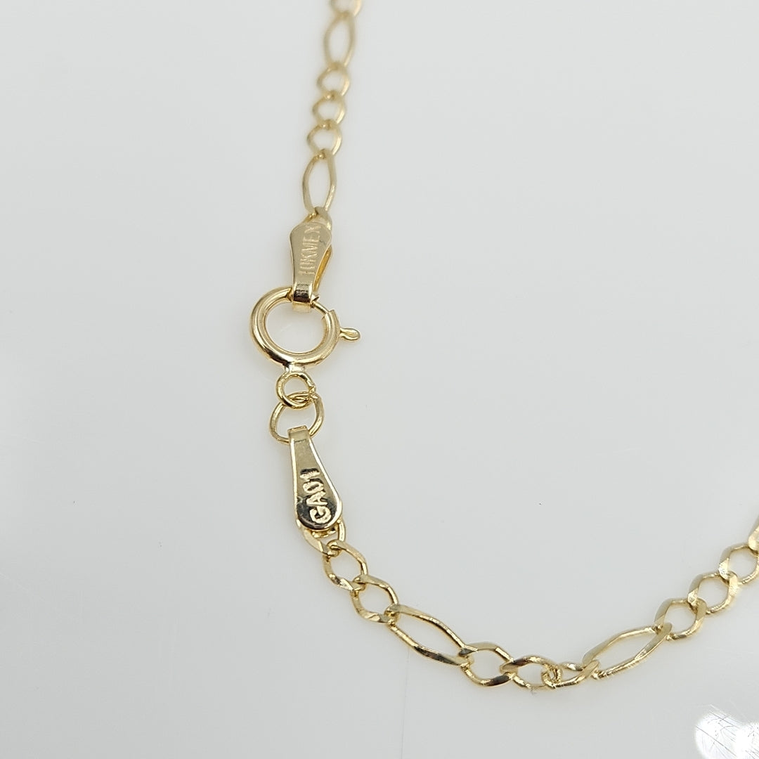 CADENAS TEJIDO 3X1 ORO 10K 50 CM 2.8 GR (NUEVO)