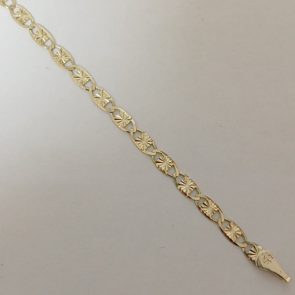 PULSERAS GUCHI ORO 14K 18 CM 2.9 GR (NUEVO)
