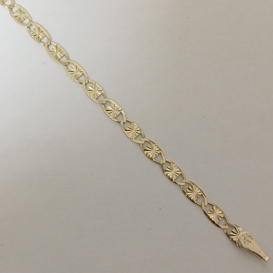 PULSERAS GUCHI ORO 14K 18 CM 2.9 GR (NUEVO)