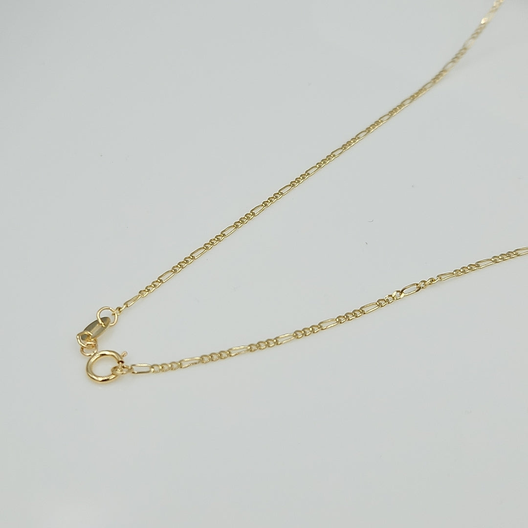 CADENAS TEJIDO 3X1 ORO 14K 55 CM 2.4 GR (NUEVO)