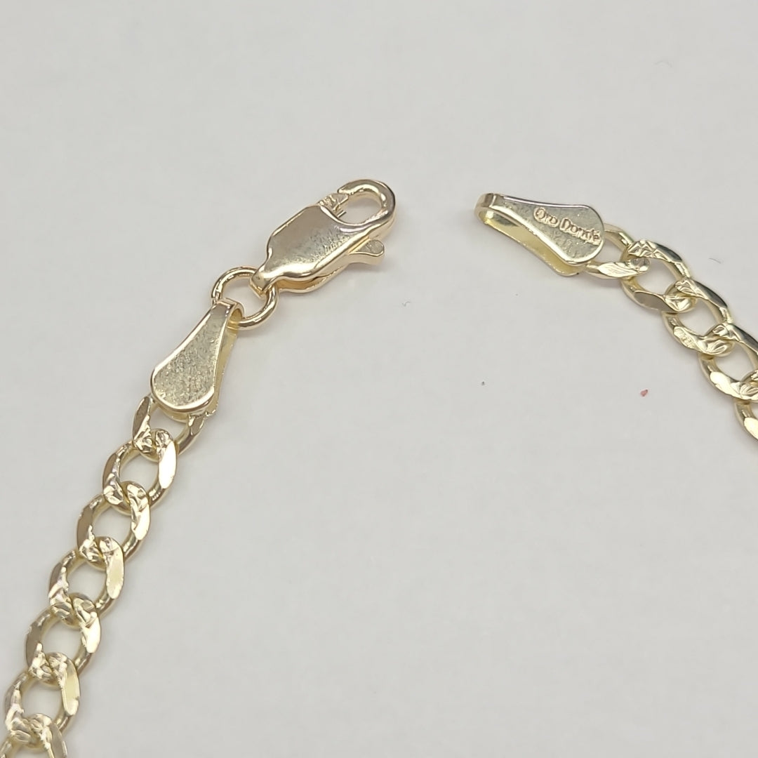 PULSERAS BARBADA ORO 14K 18 CM 4.6 GR (NUEVO)