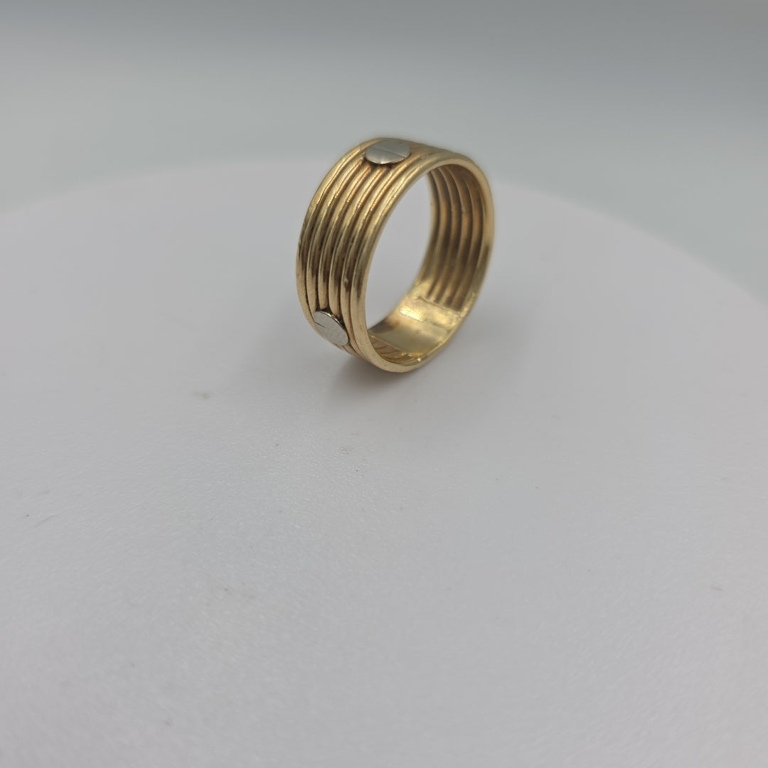ANILLO ORO,RODIADO 10 K 4,00 GRMS (SEMINUEVO)