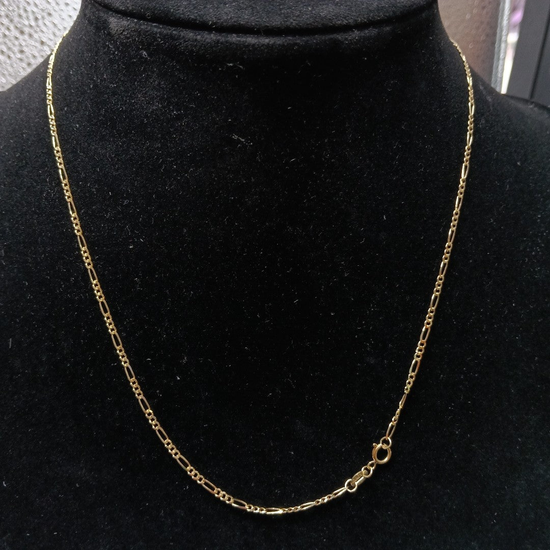 CADENAS TEJIDO 3X1 ORO 10K 50 CM 2.9 GR (NUEVO)