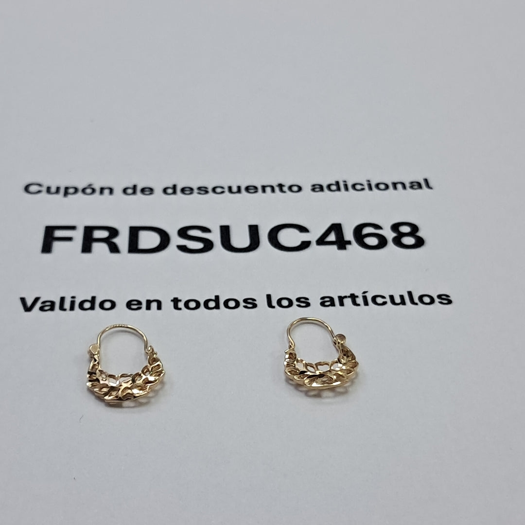 ARETES PAR ORO 10 K 0,90 GRMS (SEMINUEVO)