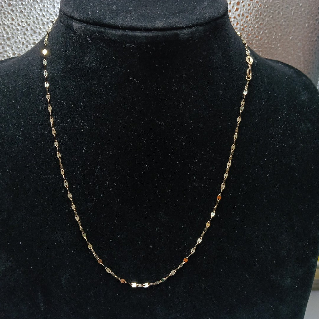 CADENAS TEJIDO ESPECIAL ORO 10K 50 CM 1 GR (NUEVO)