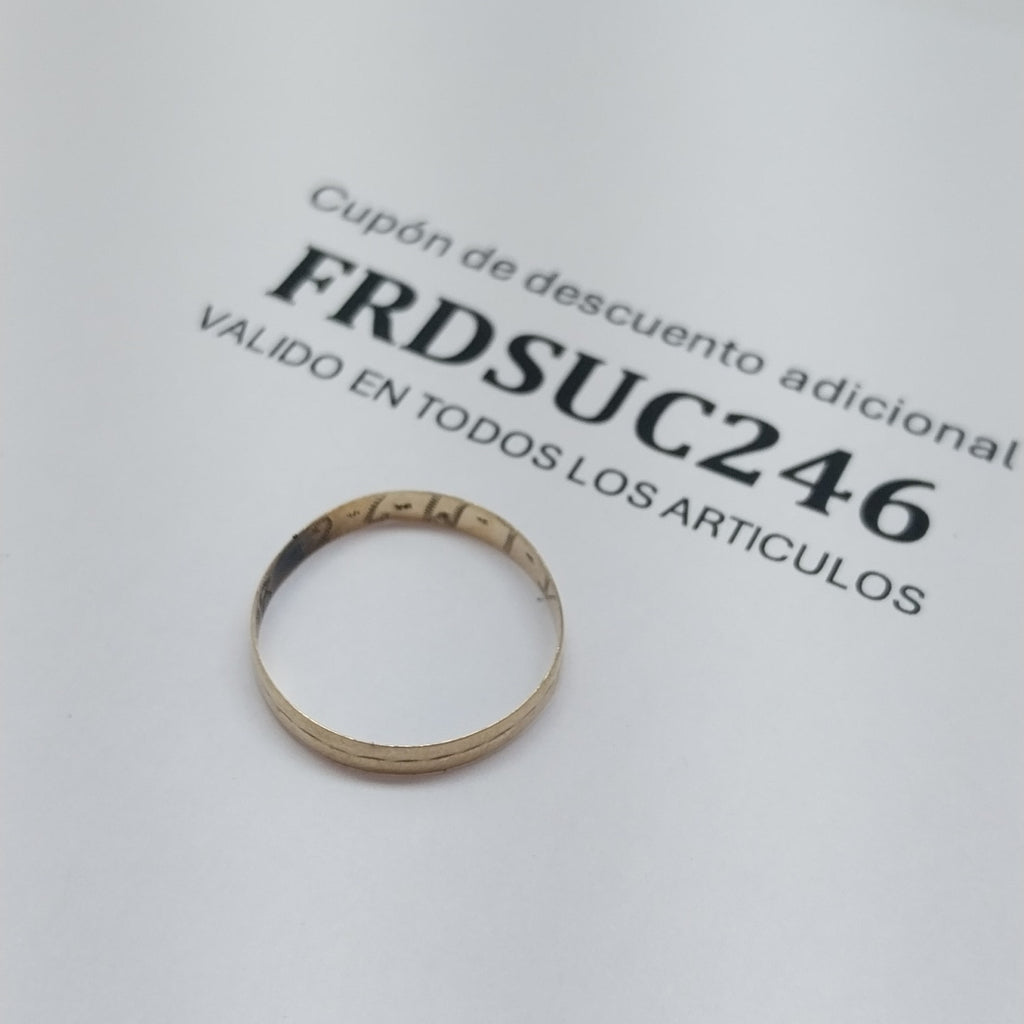 ARGOLLA ORO 10 K 0.5 GRMS (SEMINUEVO)