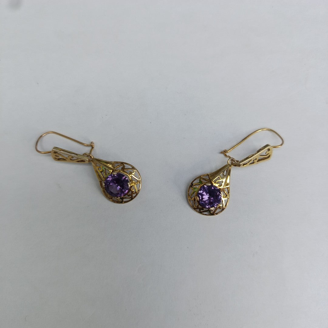 ARETES PAR ORO 8 K 4.6 GRMS (SEMINUEVO)