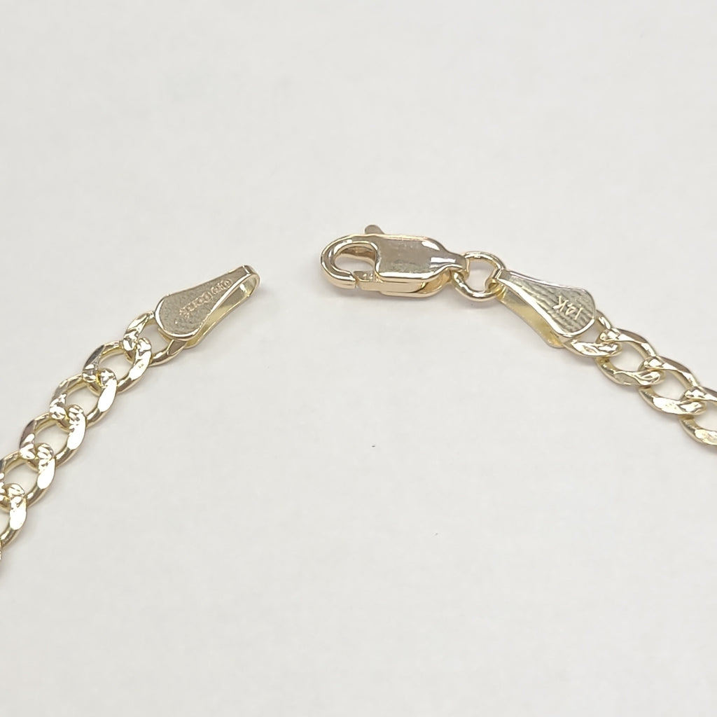PULSERAS BARBADA ORO 14K 21 CM 5.3 GR (NUEVO)