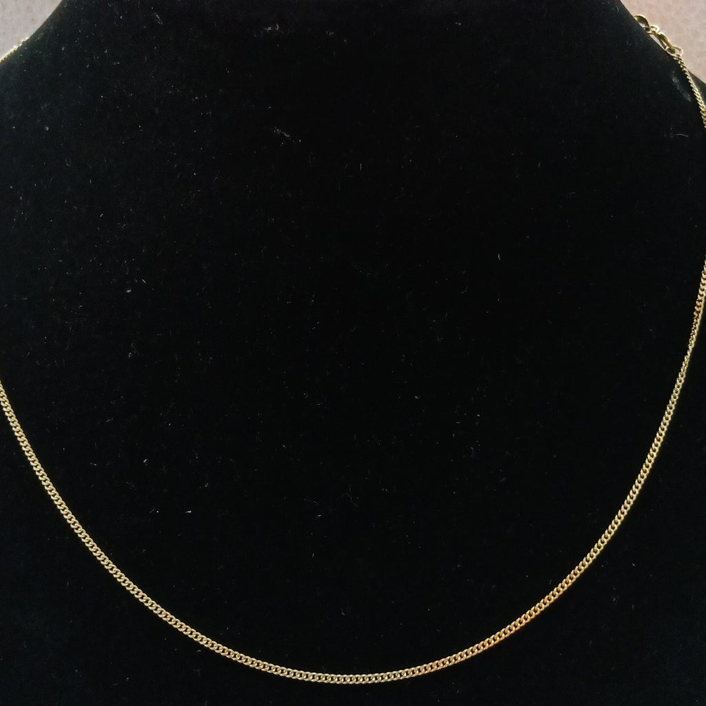 CADENAS TEJIDO BARBADA ORO 10K 50 CM 2.8 GR (NUEVO)