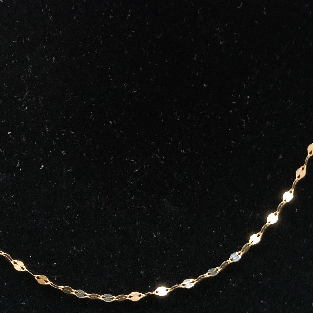CADENAS TEJIDO ESPECIAL ORO 10K 50 CM 1 GR (NUEVO)