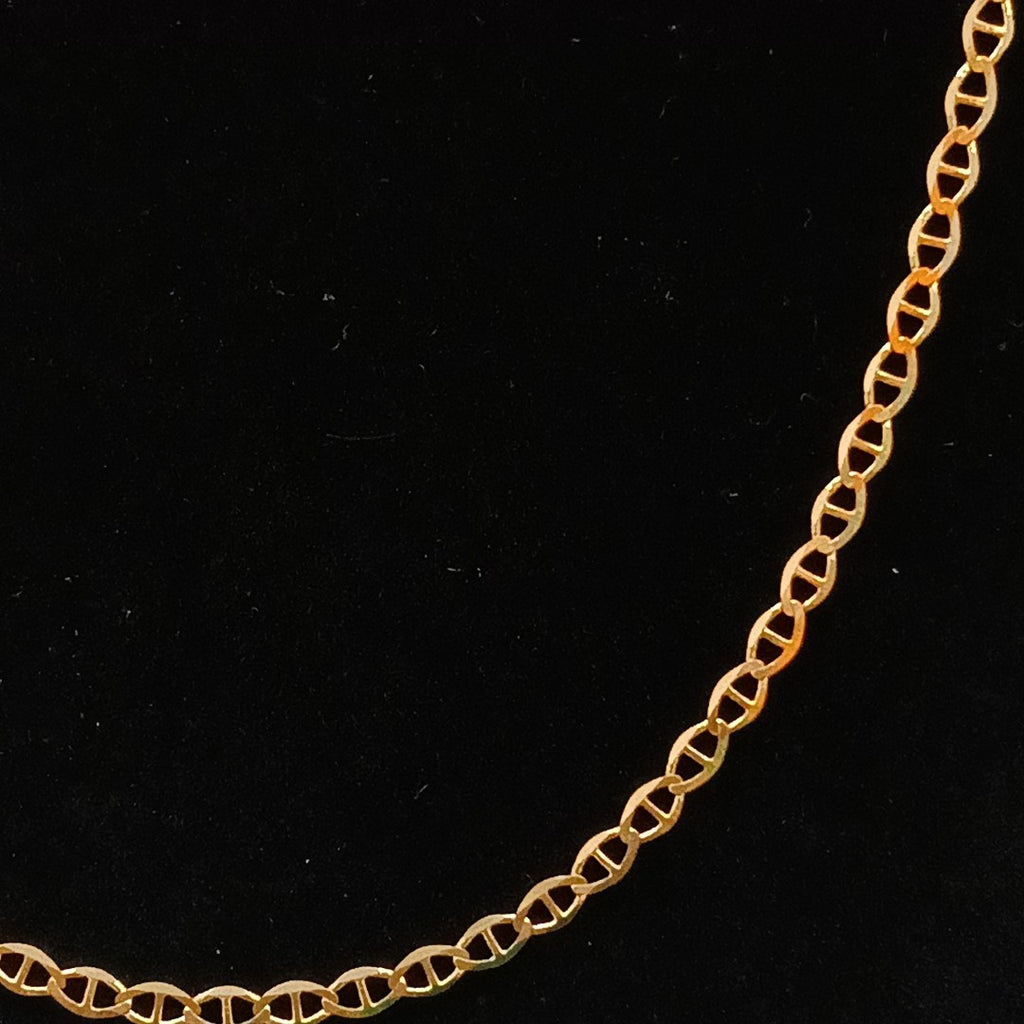 CADENAS TEJIDO GUCHI ORO 10K 60 CM 4.4 GR (NUEVO)
