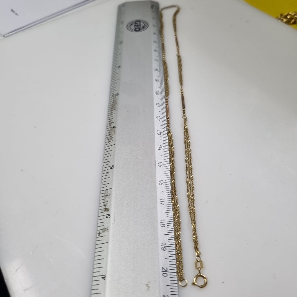 GARGANTILLA ORO 14 K 2.7 GRMS (SEMINUEVO)