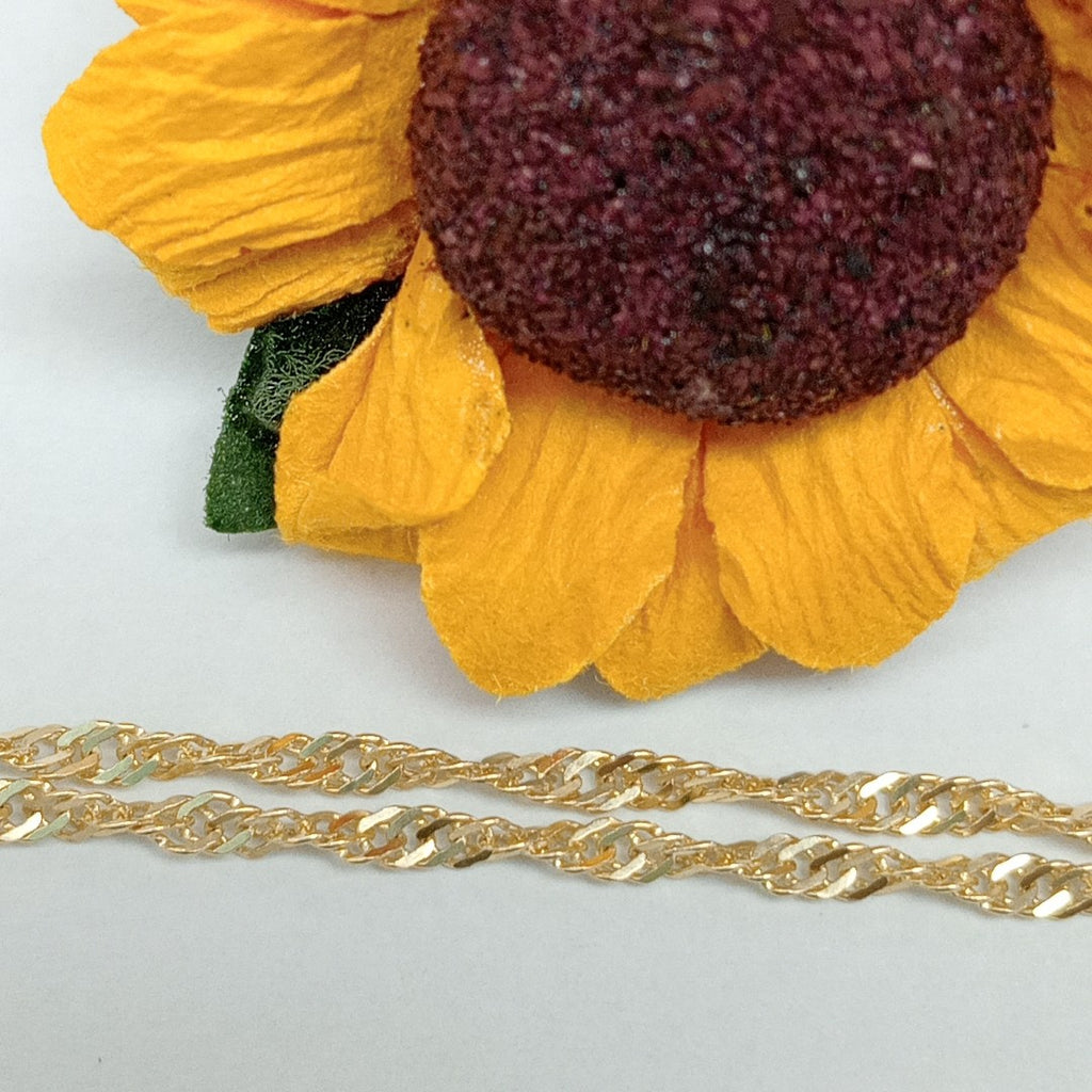 PULSERAS TEJIDO MEDIO TZL ORO 14K 18 CM 1.3 GR (NUEVO)