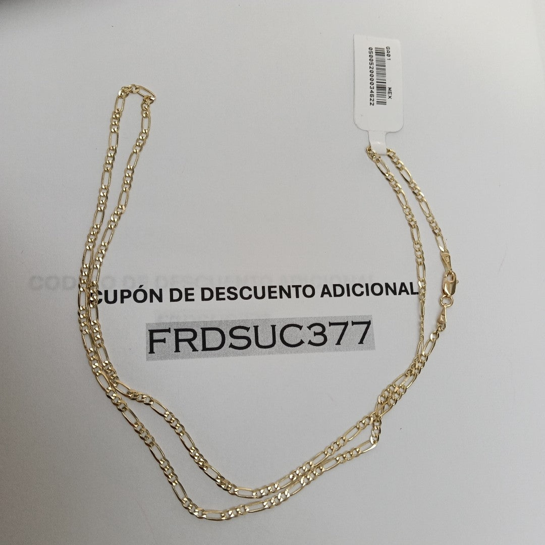 CADENAS 3X1 ORO 14K 55 CM 5.1 GR (NUEVO)