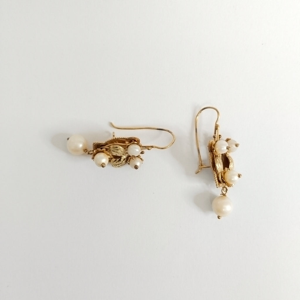 ARETES PAR ORO 8 K 4 GRMS (SEMINUEVO)