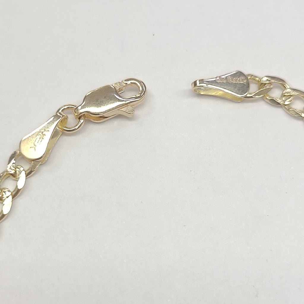 PULSERAS BARBADA ORO 14K 21 CM 5.2 GR (NUEVO)