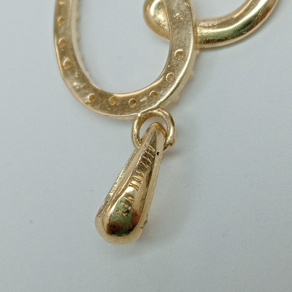 DIJES CORAZON C/CIRCONIA ORO 10K 1.4 GR (NUEVO)