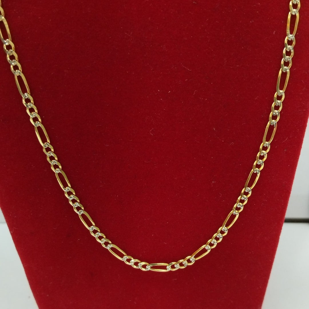 CADENAS 3X1 DIAMANTADA ORO 14K 55 CM 8.6 GR (NUEVO)
