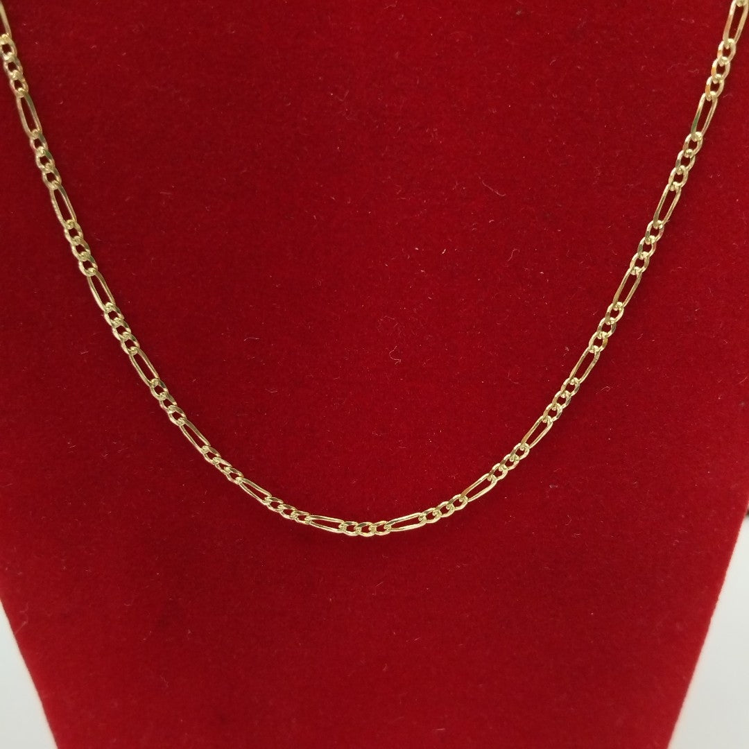 CADENAS TEJIDO 3X1 ORO 14K 55 CM 3.8 GR (NUEVO)