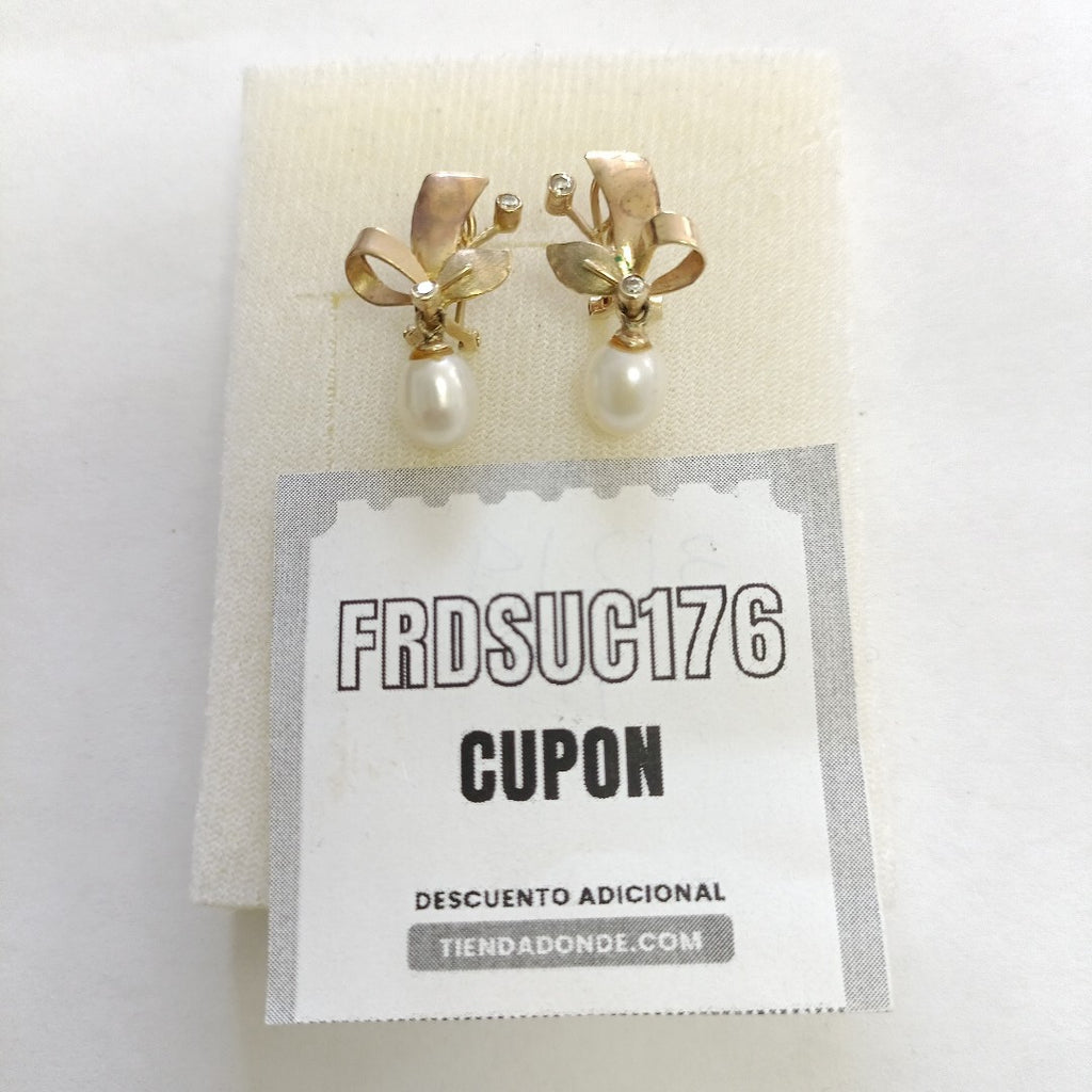 ARETES PAR ORO 10 K 4.1 GRMS (SEMINUEVO)
