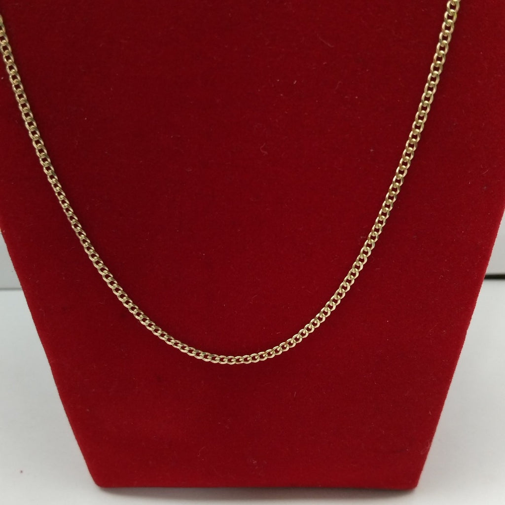 CADENAS TEJIDO BARBADA ORO 10K 60 CM 4.2 GR (NUEVO)