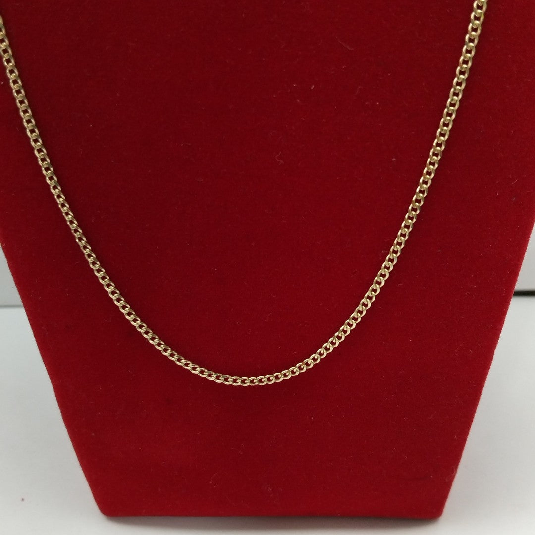 CADENAS TEJIDO BARBADA ORO 10K 60 CM 4.2 GR (NUEVO)