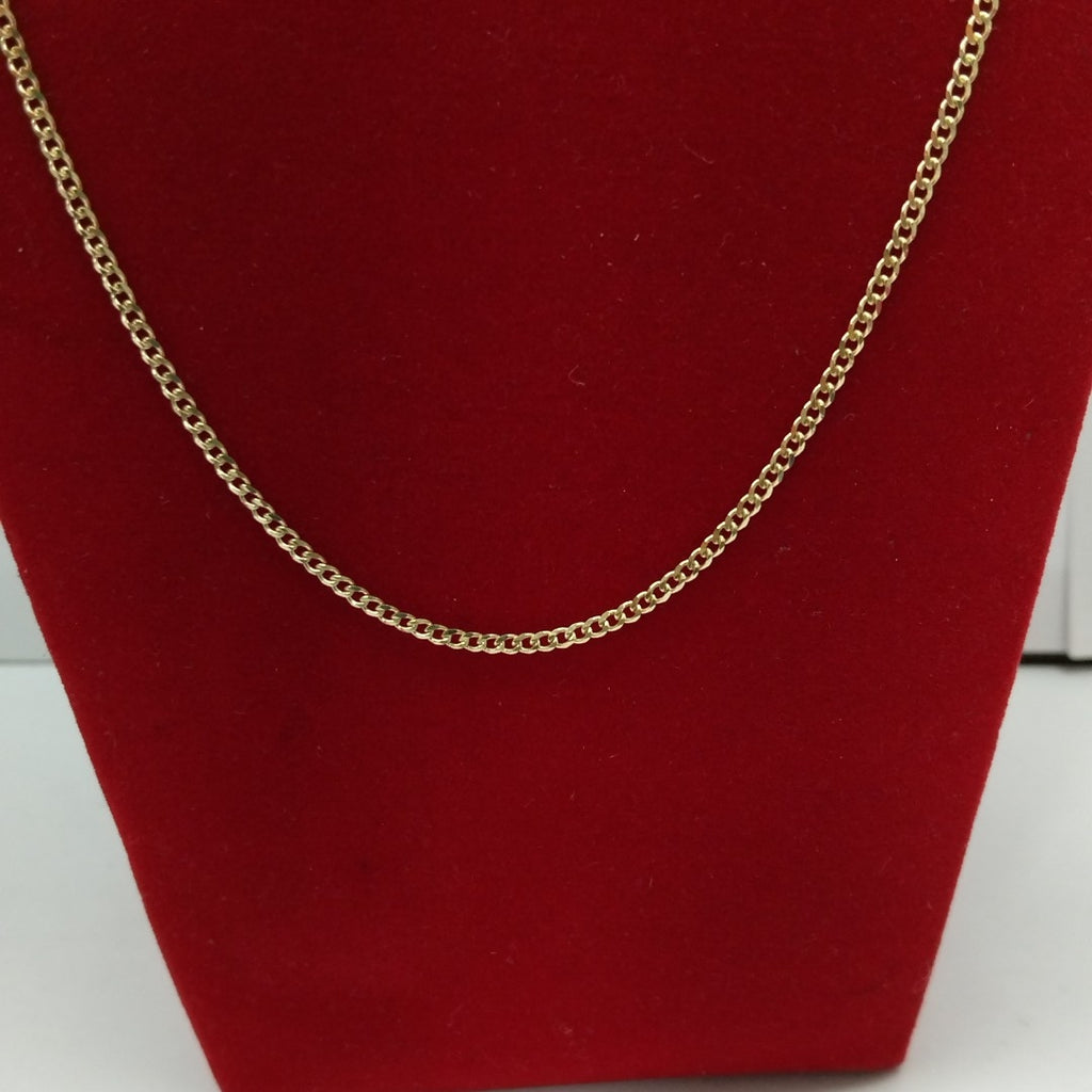 CADENAS TEJIDO BARBADA ORO 10K 50 CM 3.5 GR (NUEVO)