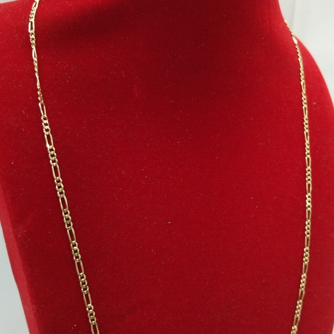 CADENAS TEJIDO 3X1 ORO 10K 50 CM 2.9 GR (NUEVO)