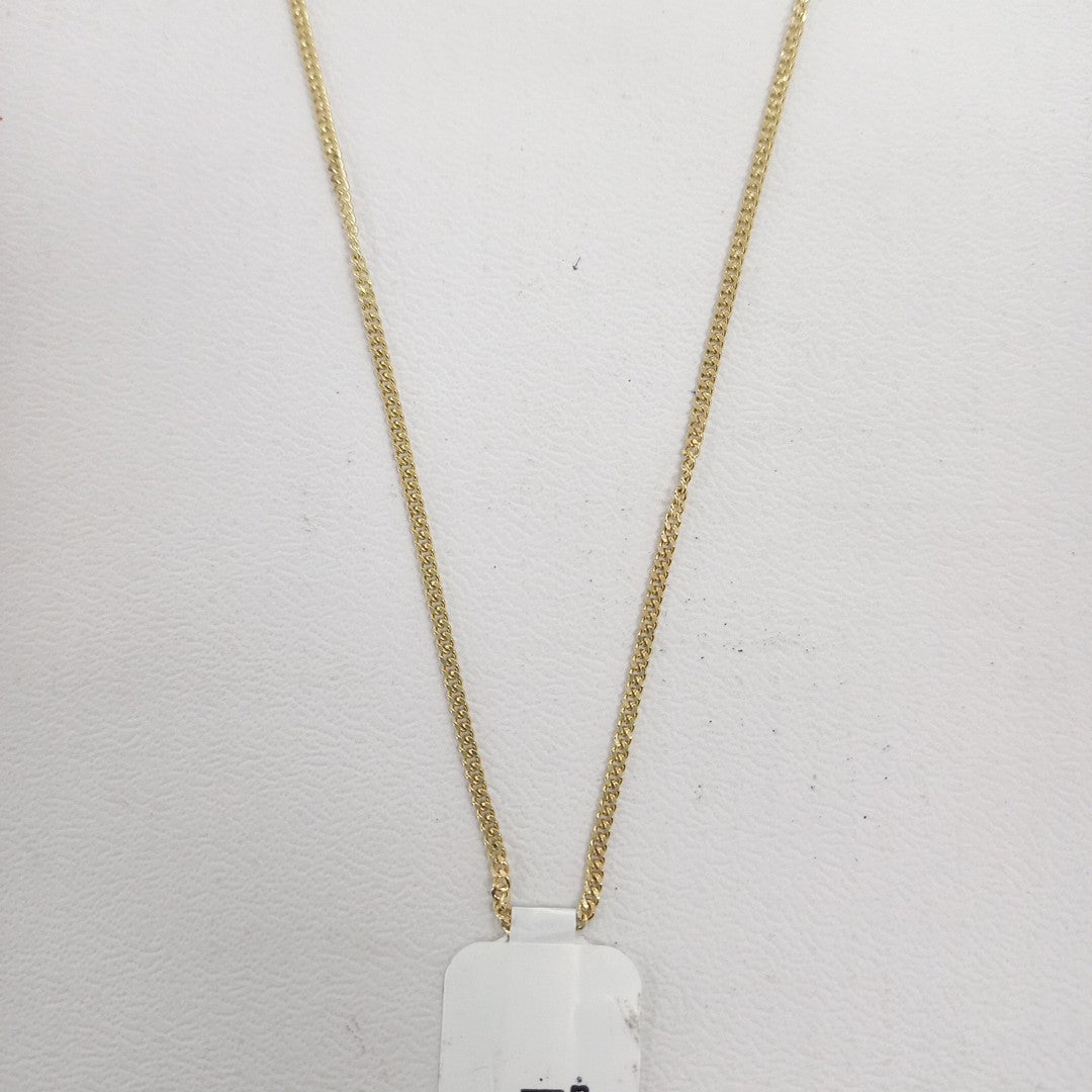 CADENAS TEJIDO BARBADA ORO 10K 50 CM 2.8 GR (NUEVO)