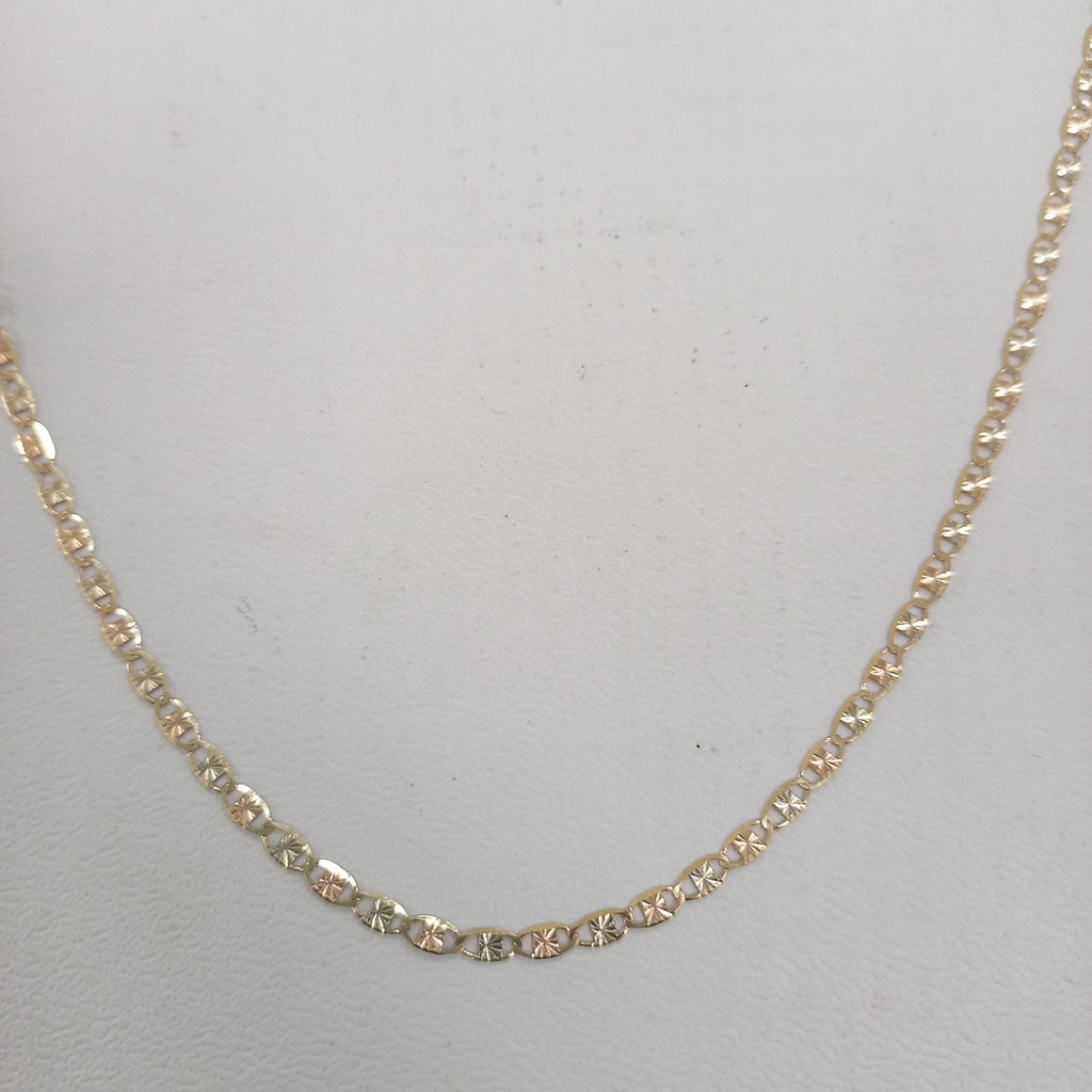 CADENAS TEJIDO GUCHI ORO 10K 55 CM 2.8 GR (NUEVO)