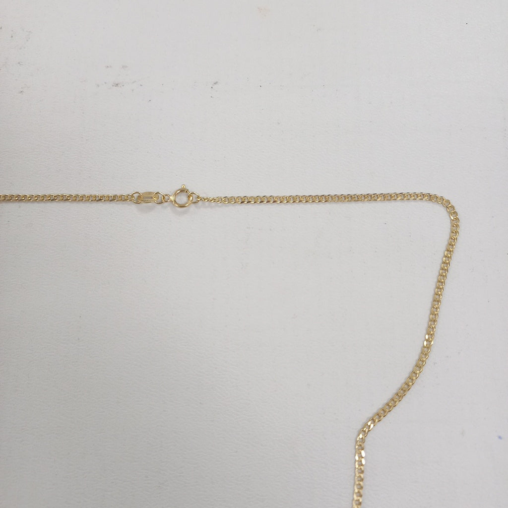 CADENAS TEJIDO BARBADA ORO 10K 55 CM 3.8 GR (NUEVO)