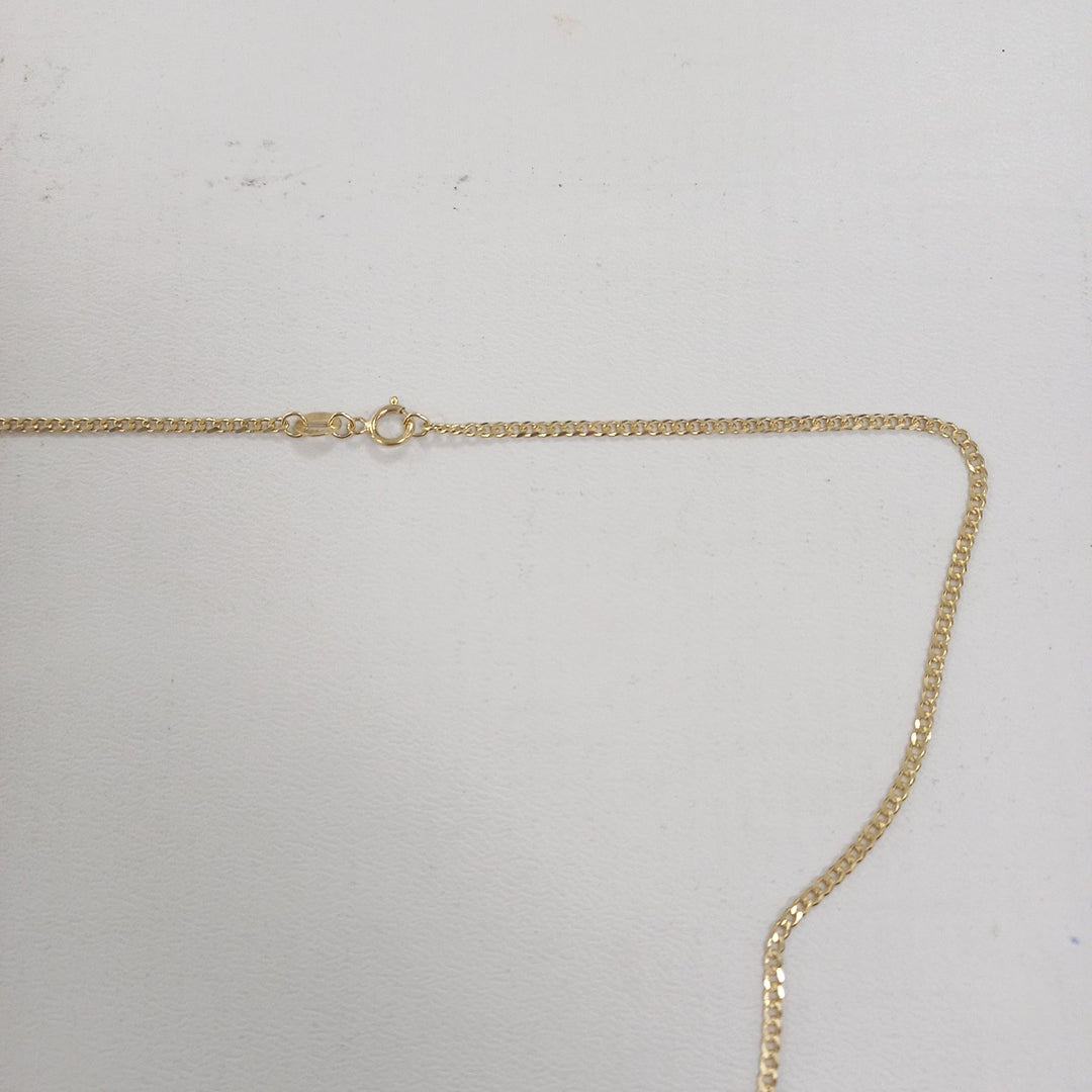 CADENAS TEJIDO BARBADA ORO 10K 55 CM 3.8 GR (NUEVO)