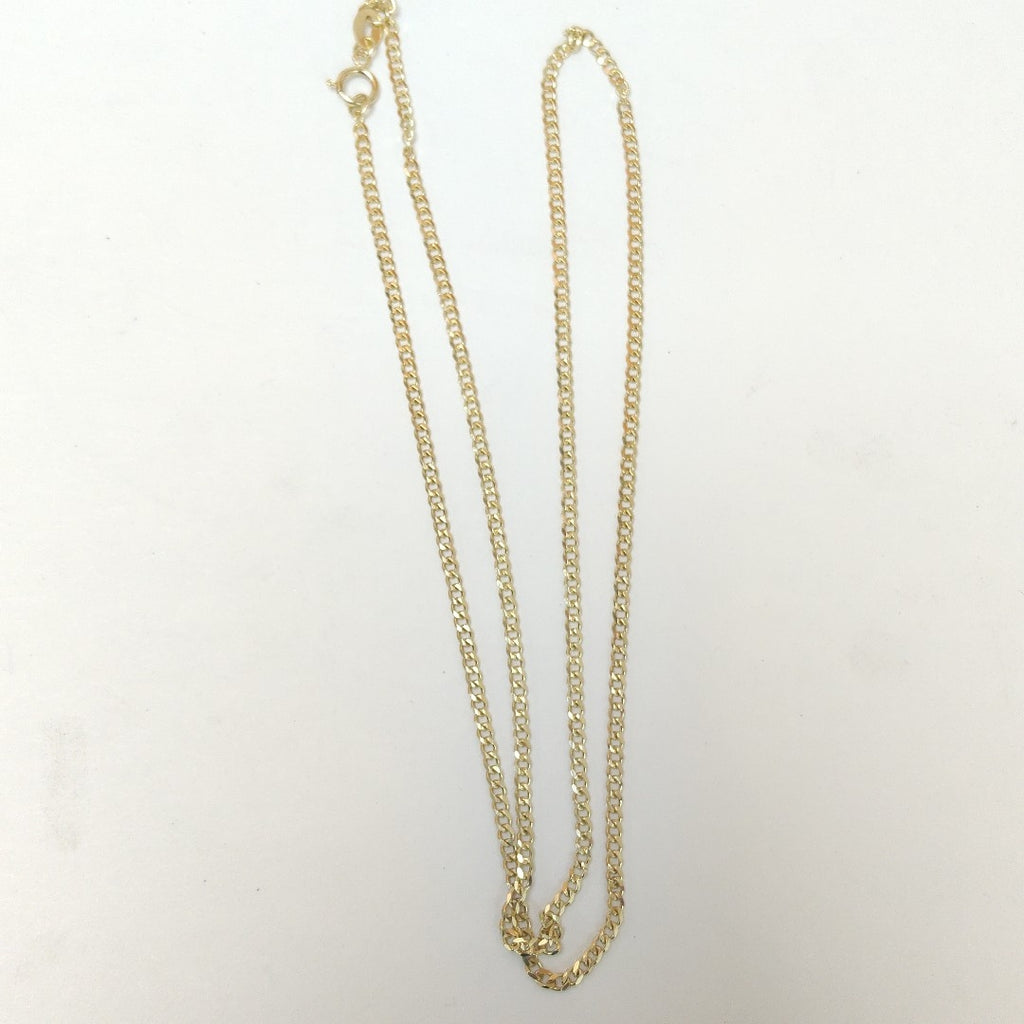 CADENAS TEJIDO BARBADA ORO 10K 50 CM 3.5 GR (NUEVO)