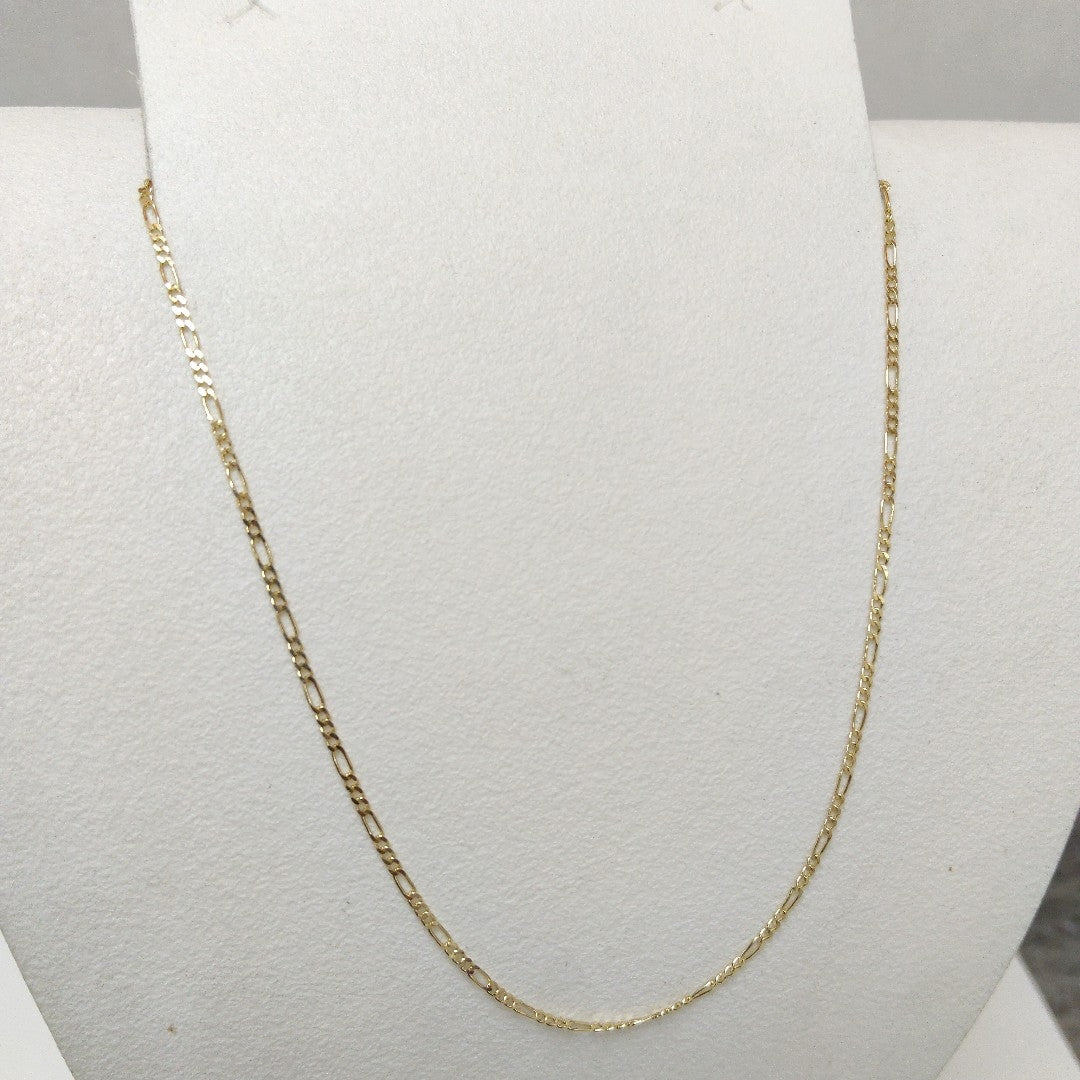 CADENAS TEJIDO 3X1 ORO 14K 55 CM 2.4 GR (NUEVO)