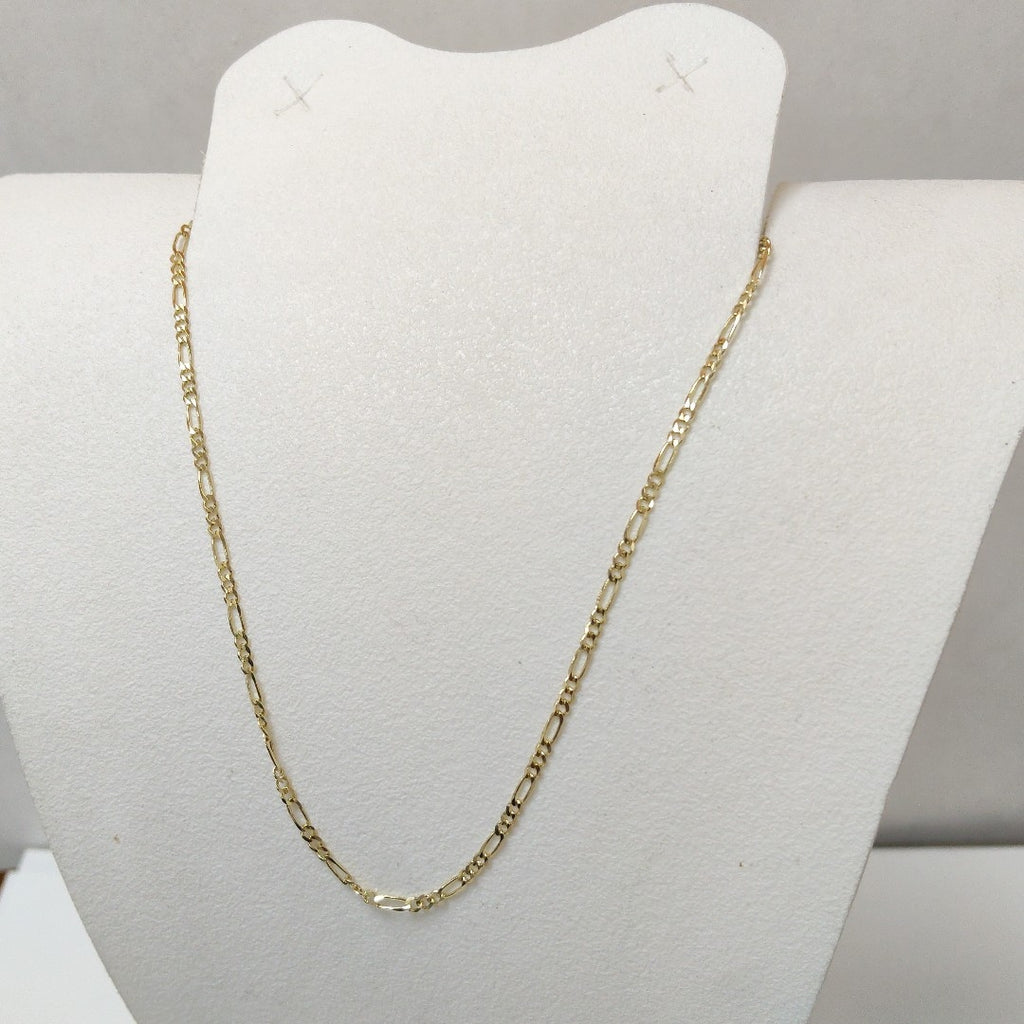 CADENAS TEJIDO 3X1 ORO 10K 55 CM 3.2 GR (NUEVO)