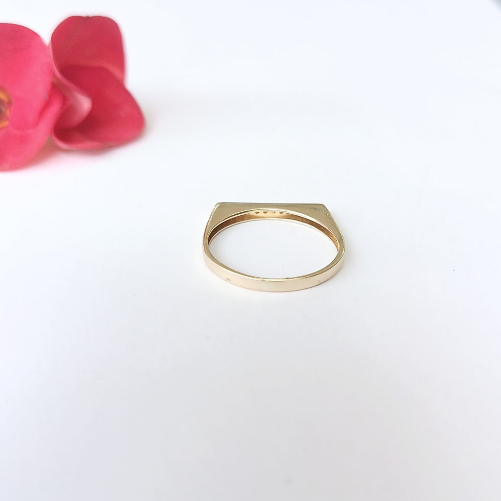 ANILLOS C/CIRCONIA ORO 10K TALLA 9 1.8 GR (NUEVO)