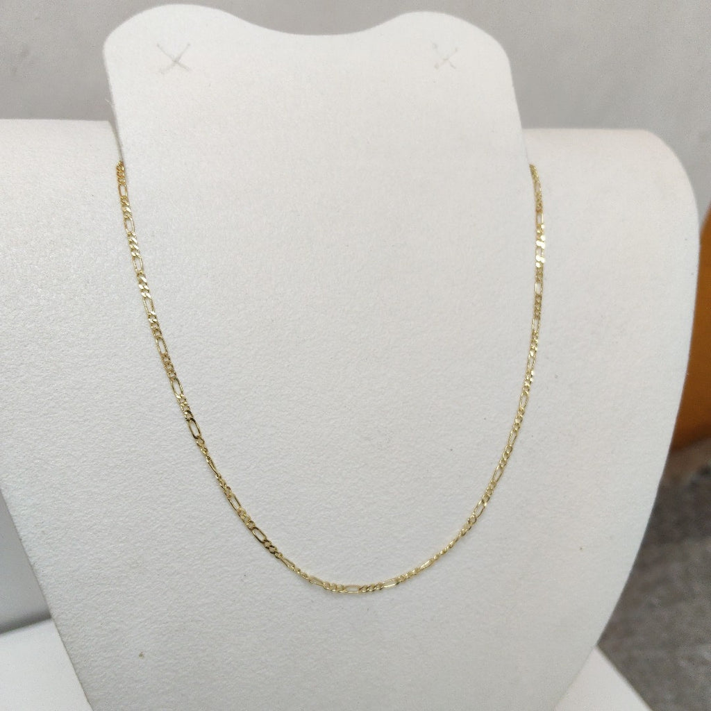 CADENAS TEJIDO 3X1 ORO 14K 55 CM 2.4 GR (NUEVO)