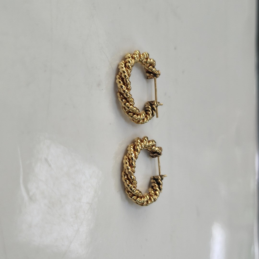 ARRACADAS PAR ORO 14 K 3,40 GRMS (SEMINUEVO)