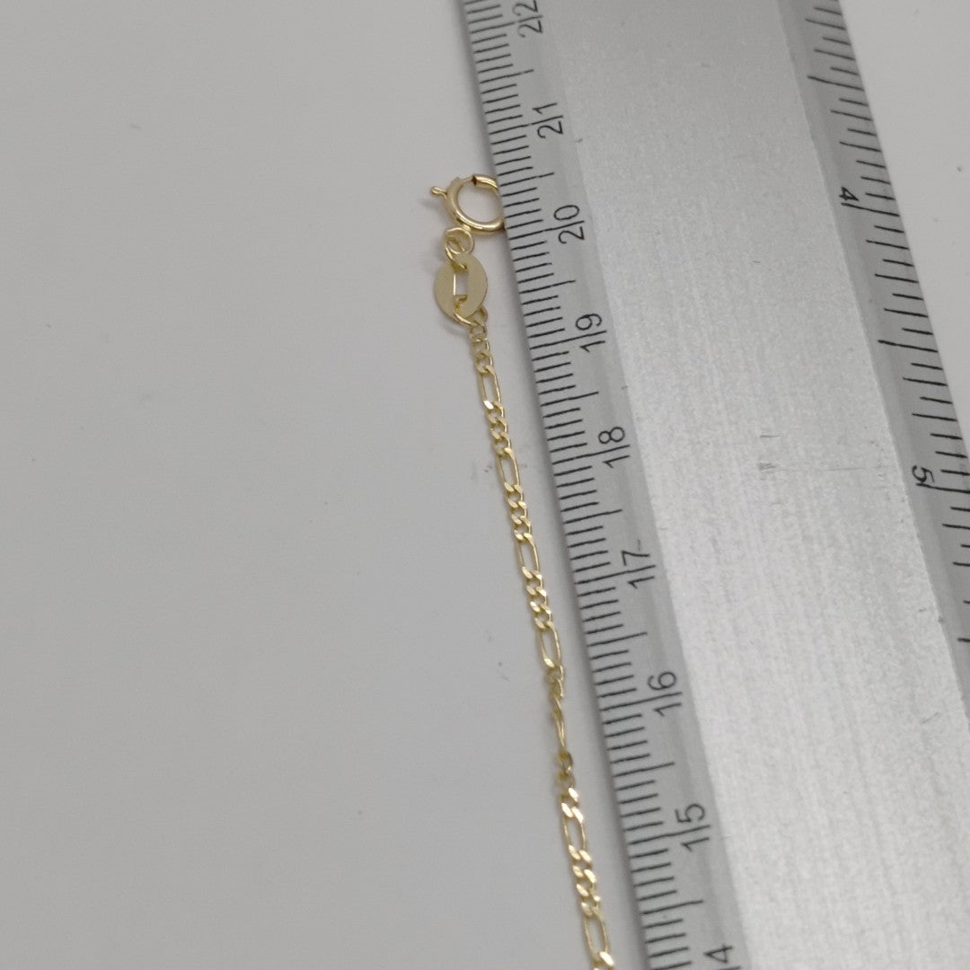 PULSERAS TEJIDO 3X1 ORO 14K 21 CM 1 GR (NUEVO)