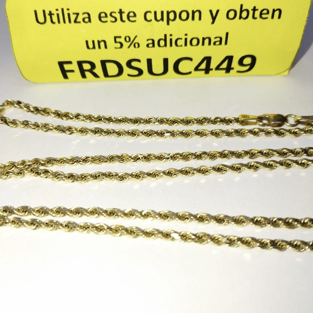 CADENA ORO 10 K 10.5 GRMS (SEMINUEVO)