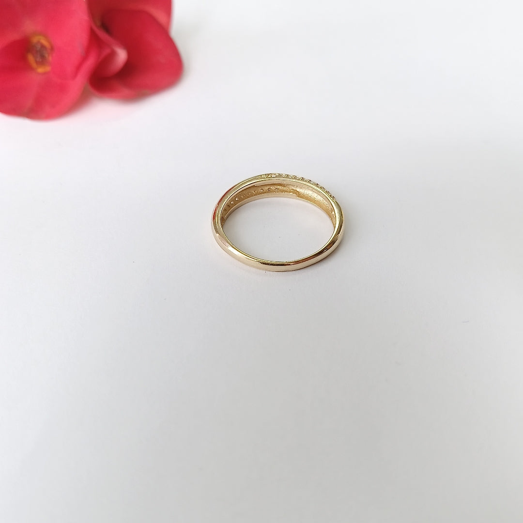 ANILLOS C/CIRCONIA ORO 10K TALLA 7.5 1.9 GR (NUEVO)