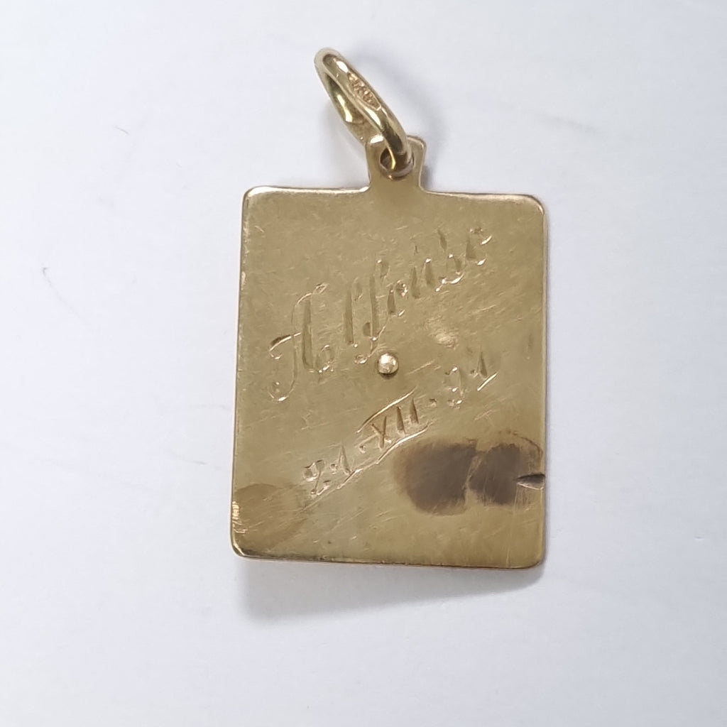 MEDALLA PERSONAL ORO 14 K 2.6 GRMS (SEMINUEVO)
