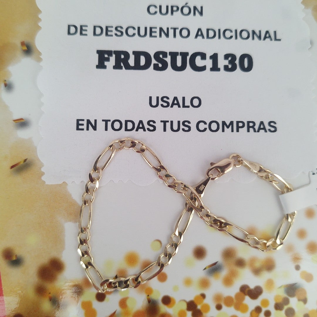 PULSERAS 3X1 ORO 14K 18 CM 2.9 GR (NUEVO)