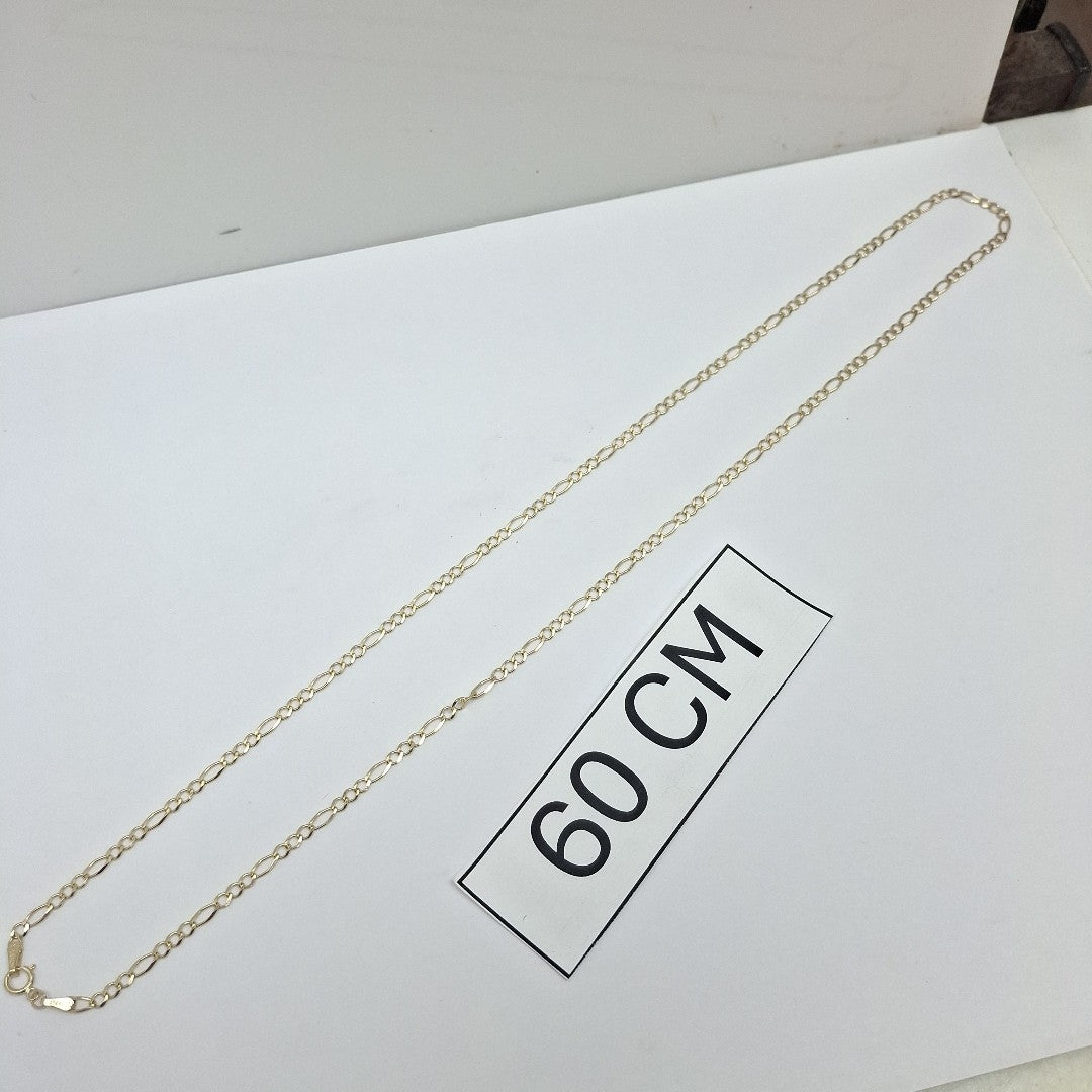 CADENAS TEJIDO 3X1 ORO 10K 60 CM 4.6 GR (NUEVO)