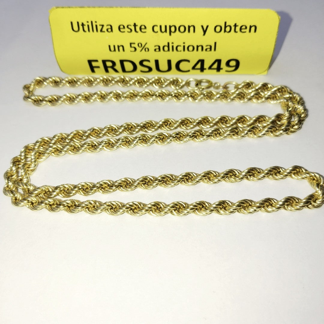 CADENA ORO 14 K 16.6 GRMS (SEMINUEVO)