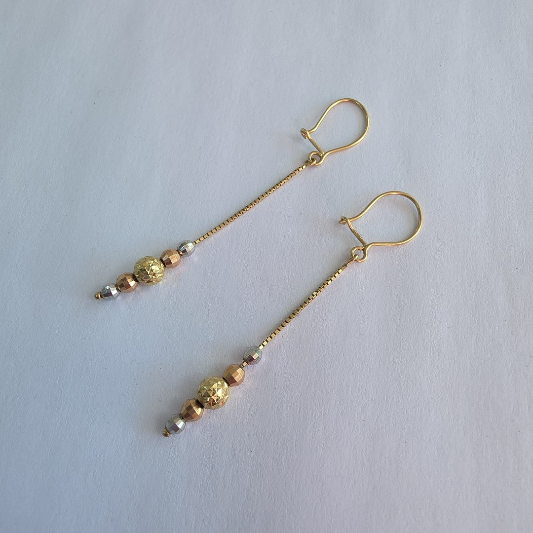 ARETES PAR ORO 14 K 1.7 GRMS (SEMINUEVO)